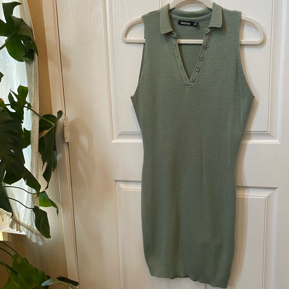 BOOHOO Mini Collared Dress